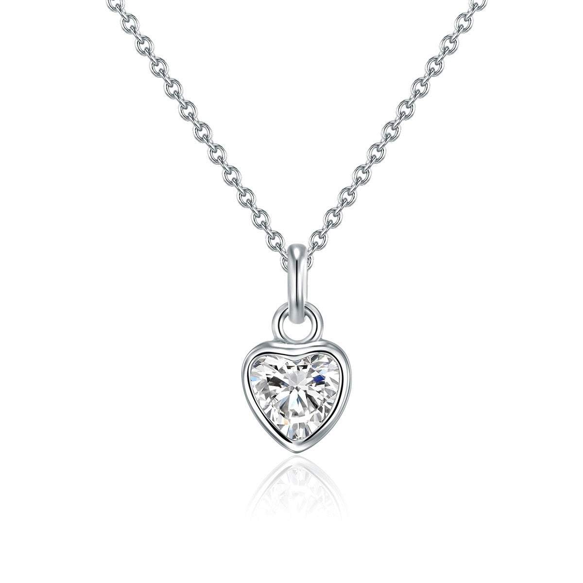 Herz-Kette - 925 Sterlingsilber