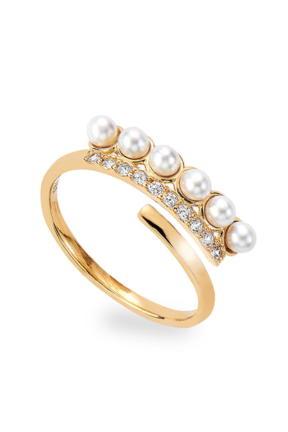 Ring mit Perlen - Pearly