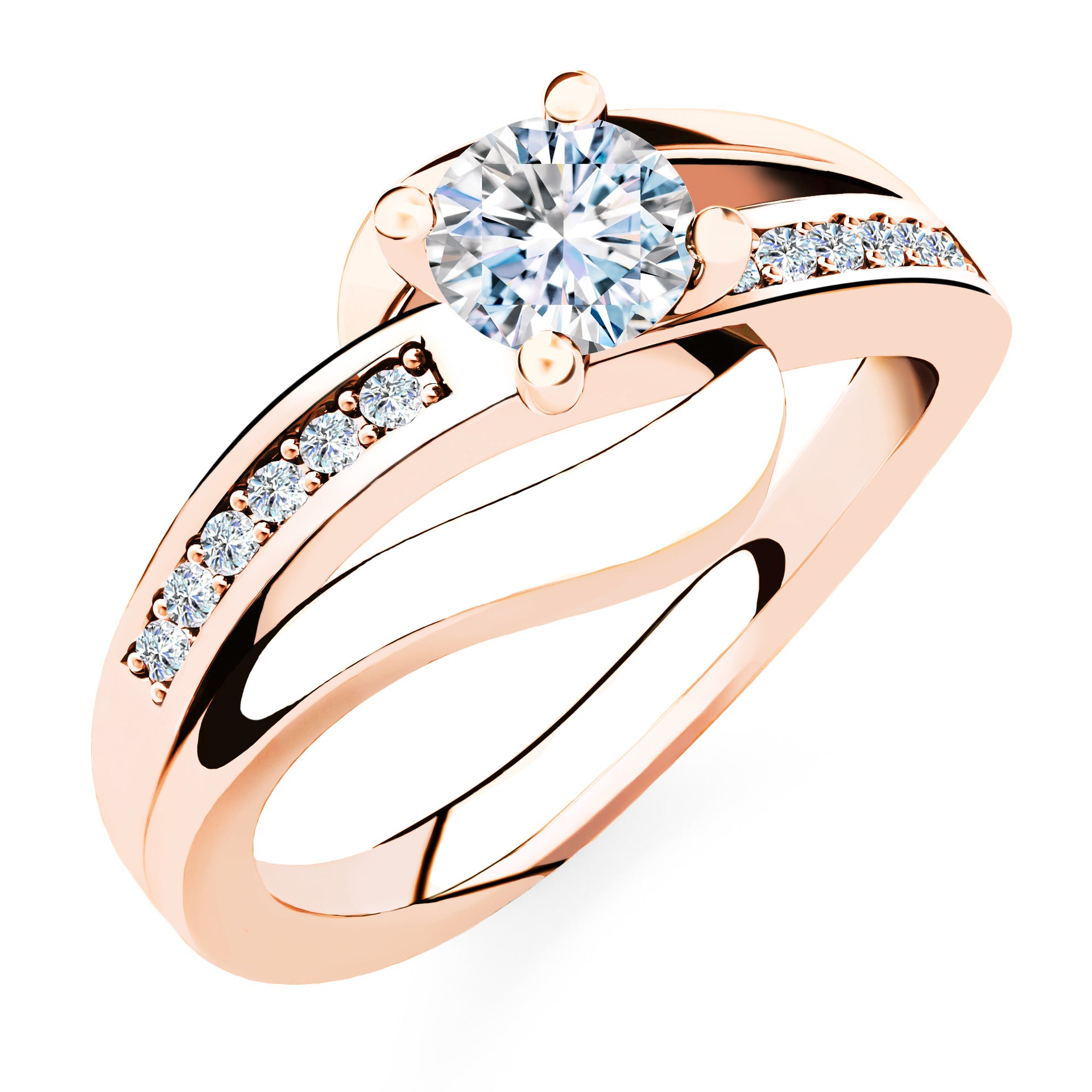 Verlobungsring "Infinity Elegance" – Rosé