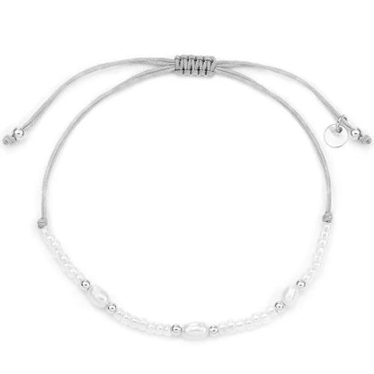 Stoffarmband Vibrant - 925 Sterlingsilber