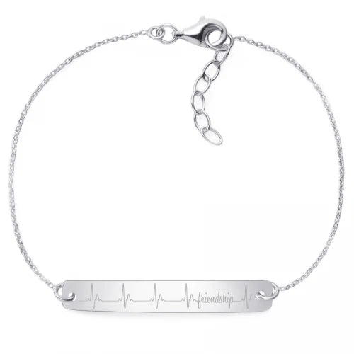 Armband Herzschlag "Friendship" - 925 Sterlingsilber