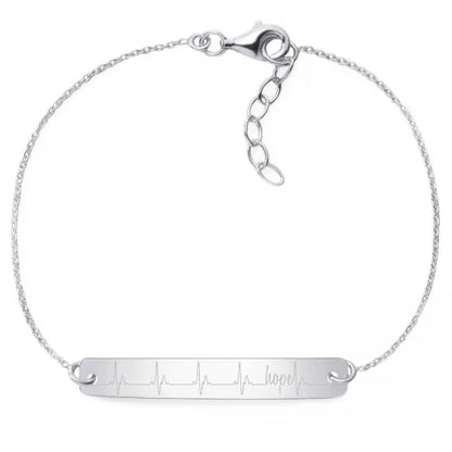 Armband Herzschlag Hope - 925 Sterlingsilber