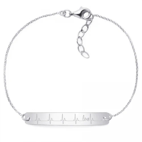 Armband Herzschlag "Love" - 925 Sterlingsilber