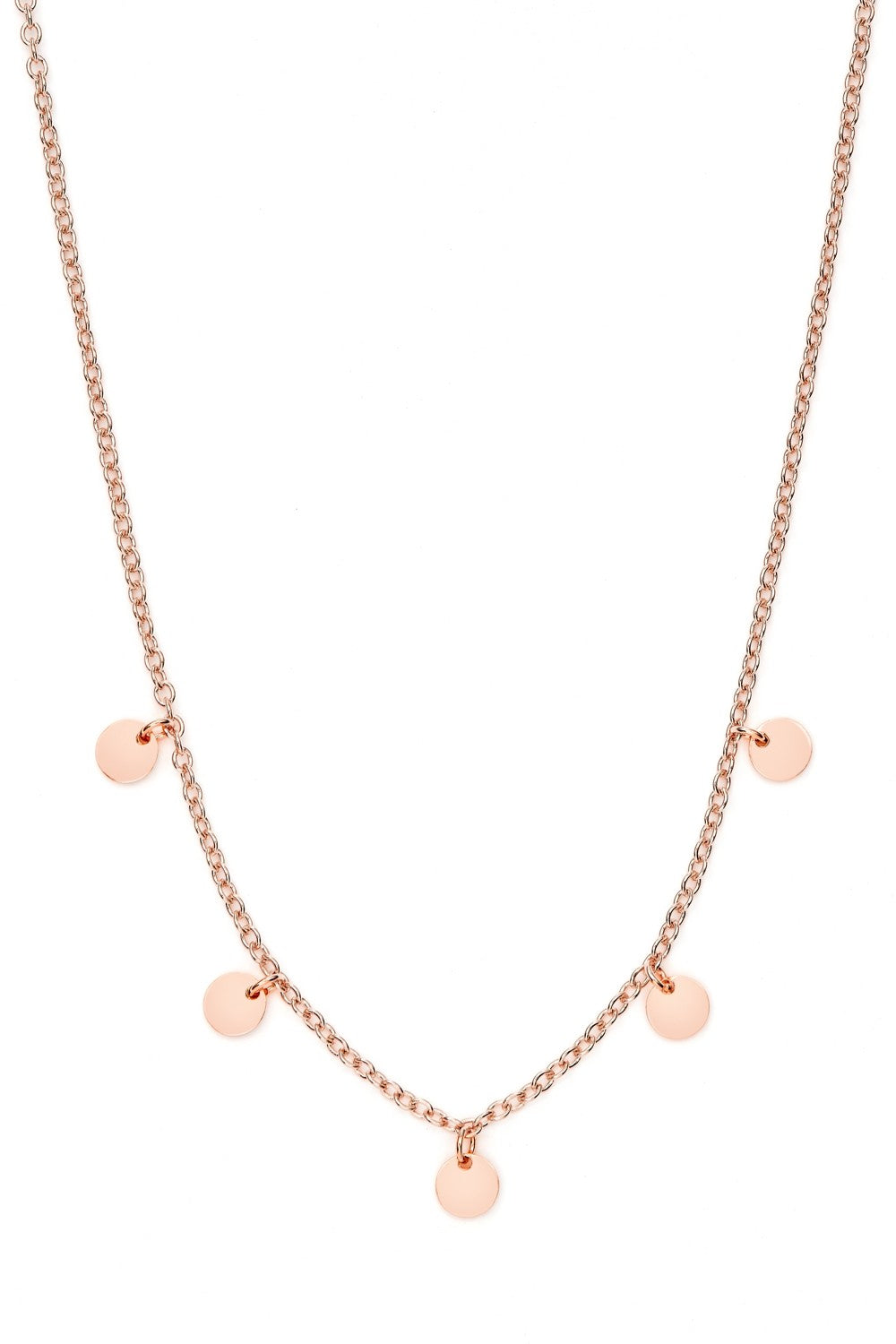 Choker Multi Disc 925 Sterlingsilber Rosegold vergoldet