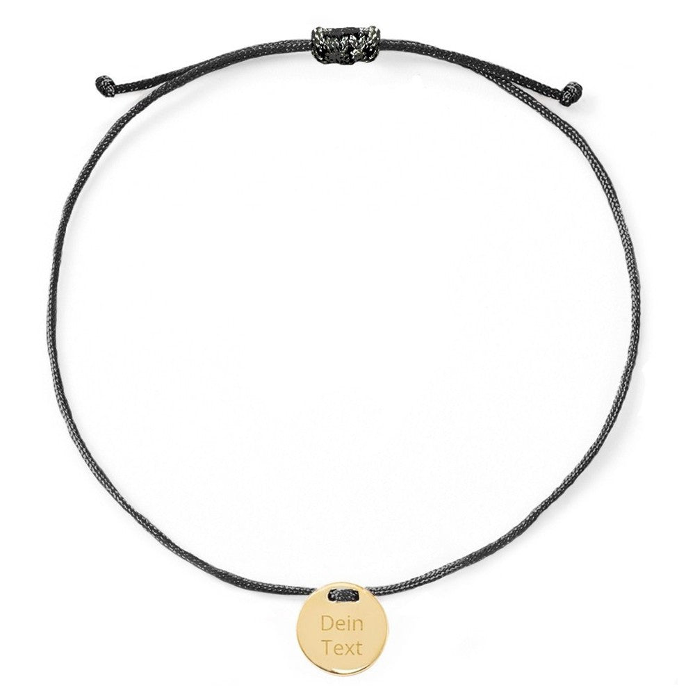 Armband mit deiner Gravur DayDream | Echtgold 585 Gelbgold