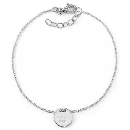 Gravur-Armband "Love You Mum" - individuell gravierbar, 925 Sterlingsilber