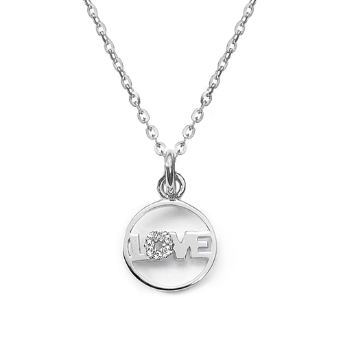 Love-Kette Glitter I 925 Sterlingsilber