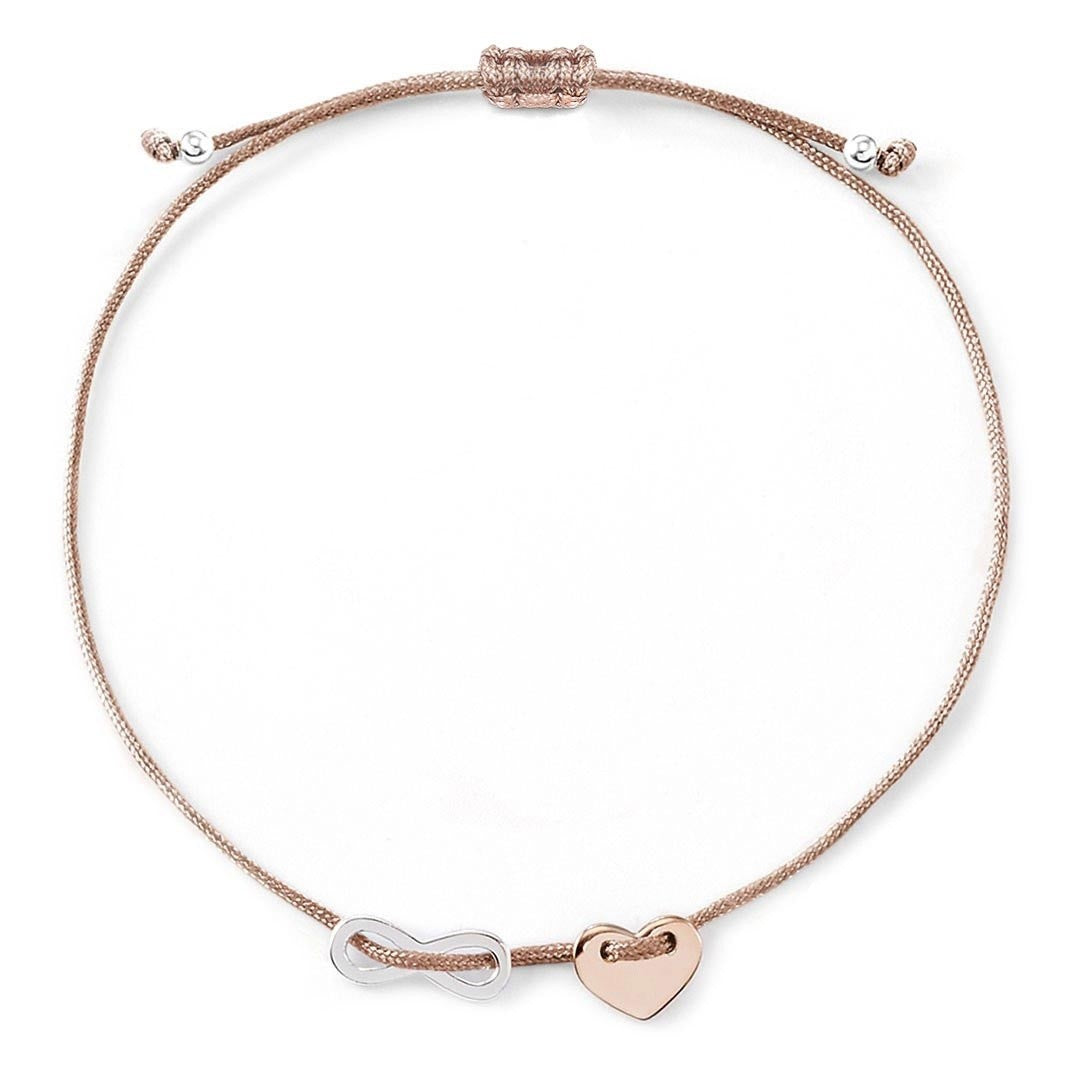 Muttertagsgeschenk - Herzarmband Lovely Infinity - gravierbar