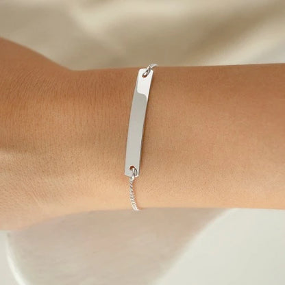 Armband mit Gravur "friends forever" - 925 Sterlingsilber | gravierbar