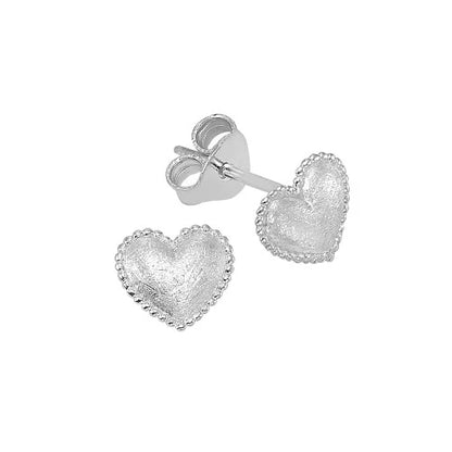 Ohrstecker Full Heart - 925 Sterlingsilber