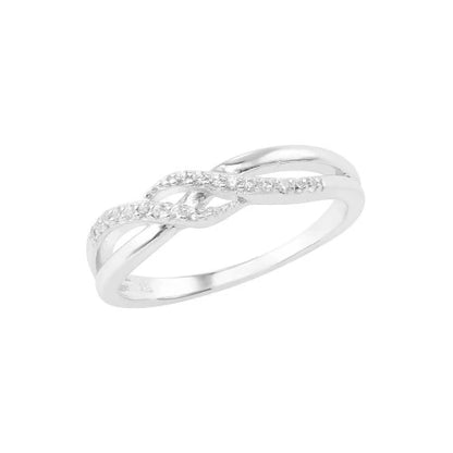 Ring Deluxe mit Zirkonia - 925 Sterlingsilber