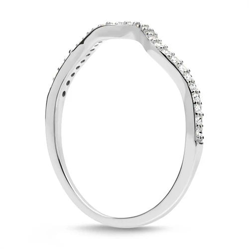 Filigraner Ring aus 925 Sterlingsilber mit Zirkonia