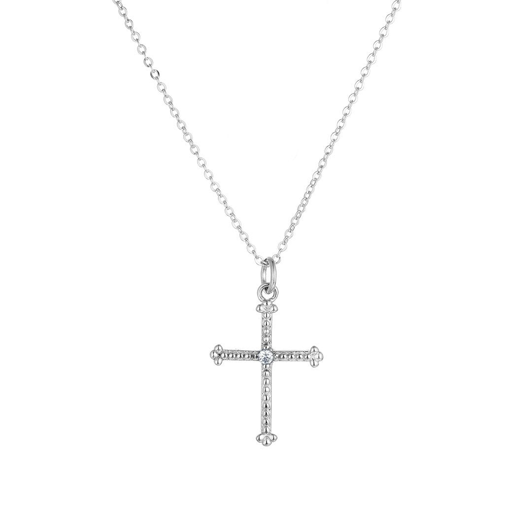 Kreuz - Halskette "sparkling Cross" 925 Sterlingsilber